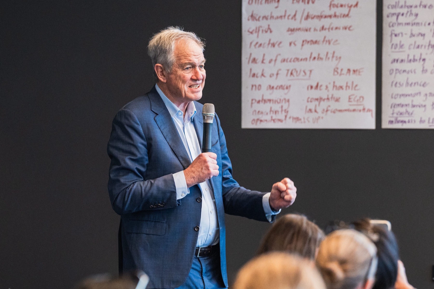 Dr Stephen Brown facilitating a leadership workshop